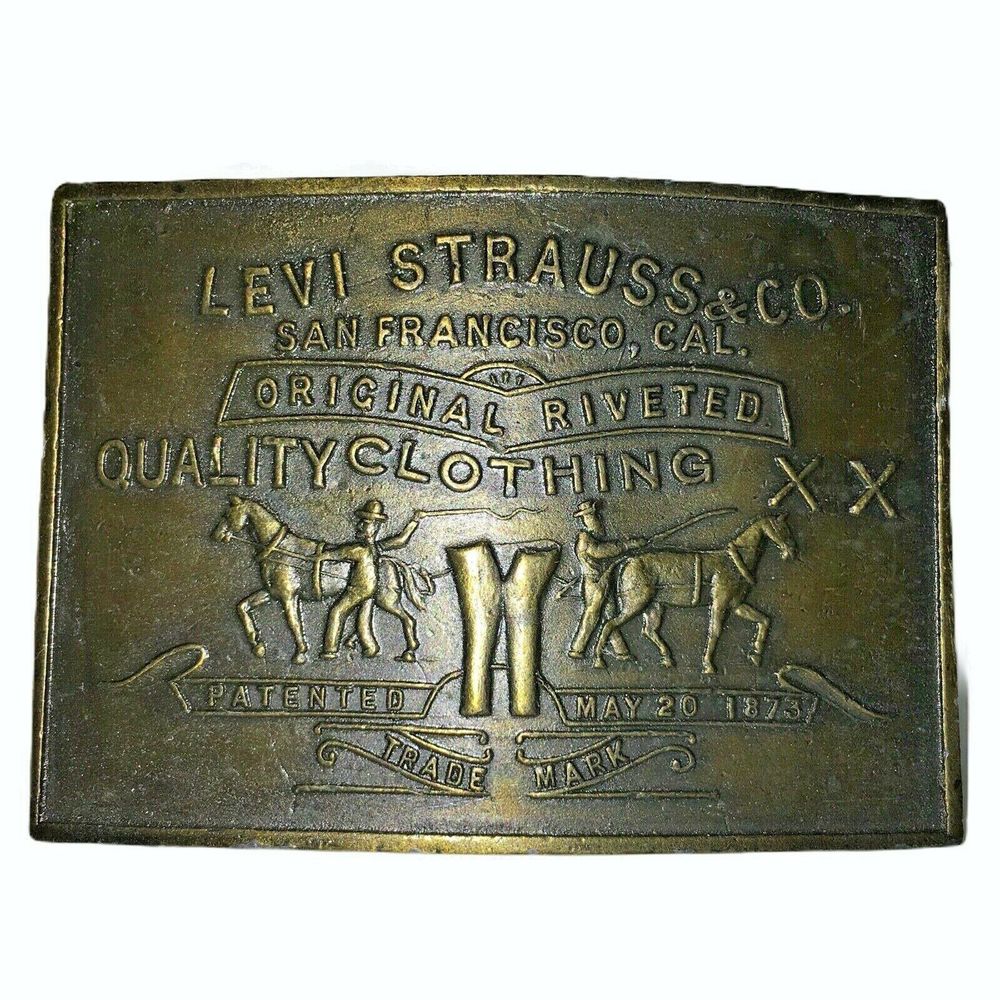Vtg Levi Strauss San Francisco Cal Belt Buckle